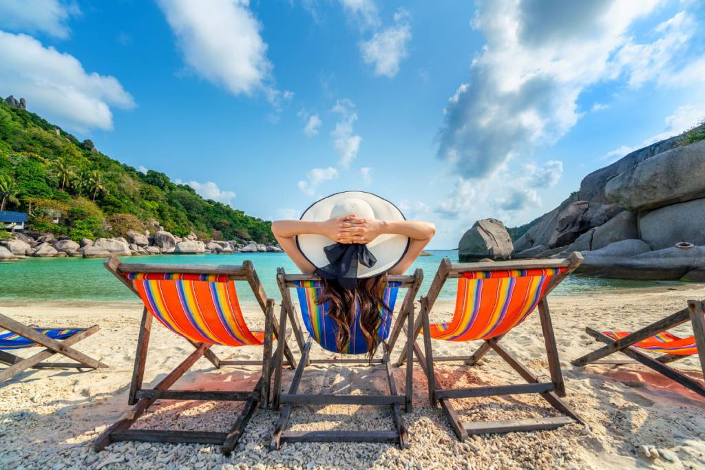 woman-with-hat-sitting-on-chairs-beach-in-beautiful-tropical-beach-woman-relaxing-on-tropical-beach-at-koh-nangyuan-island